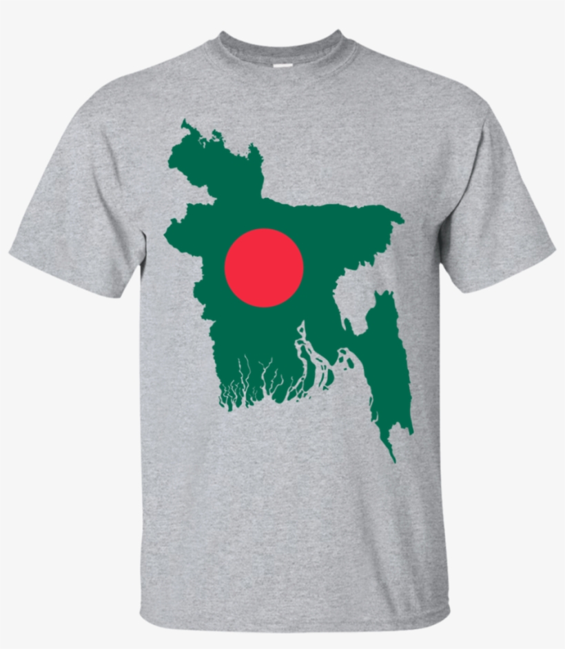 Bangladesh Map T-shirt - Map Of Bangladesh, transparent png #9136224