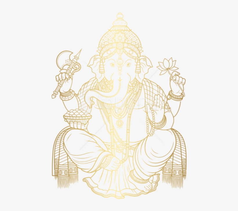 Free Png Download Ganesha Gold Clipart Png Photo Png - Transparent Ganesh, transparent png #9137186
