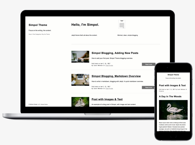 Simpol Jekyll Website Theme - Jekyll Medium Theme, transparent png #9137568