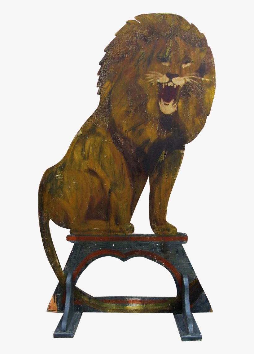 Circus Lion Png Black And White - Masai Lion, transparent png #9137947