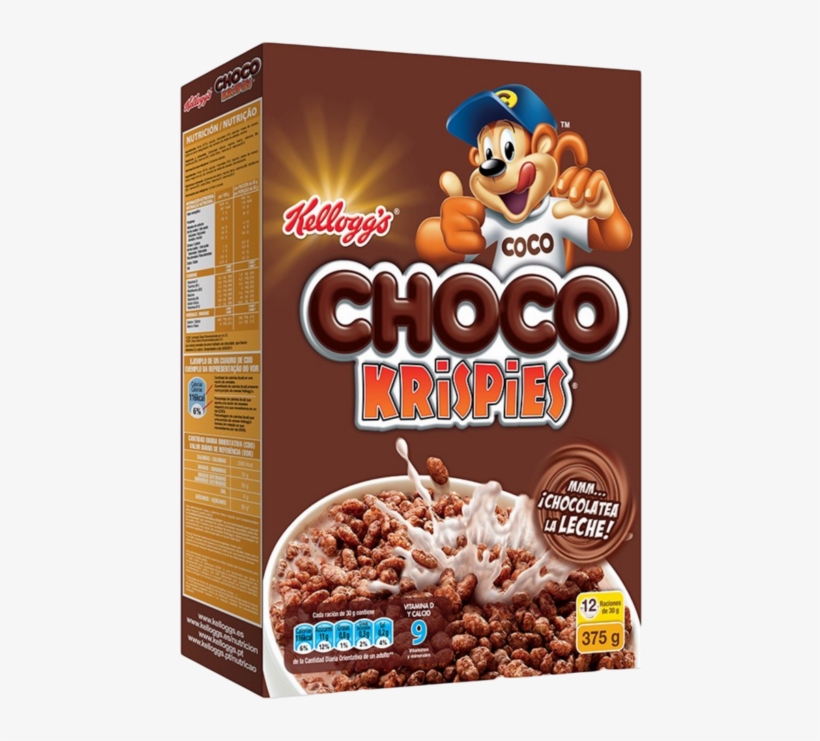 Kellogg's Choco-krispies Chocolate Cereal 375 - Choco Krispies Kellogg's, transparent png #9138189