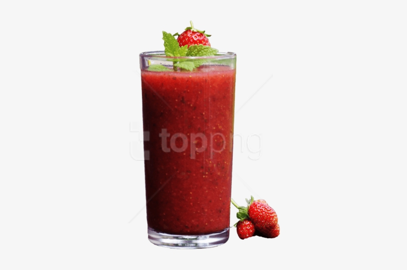 Free Png Download Smoothie Fruit Strawberry Png Images - Strawberry Juice Png, transparent png #9138248