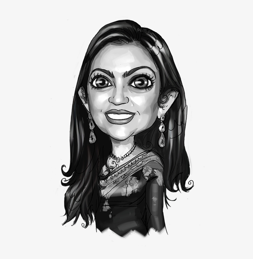 Funding Circle - Brilliant Minds - Nita Ambani - Nita Ambani Cartoon, transparent png #9138289