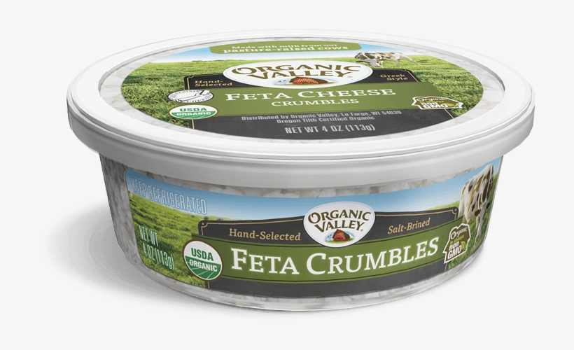 Feta Cheese Crumbles, - Bleu Cheese Container, transparent png #9138355