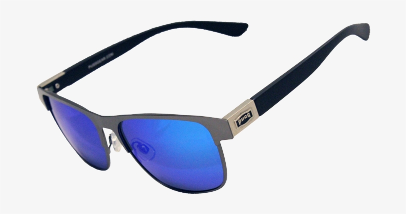Pugs M6 Sunglasses In Matte Gun Metal W/matte Black, - Plastic, transparent png #9138629