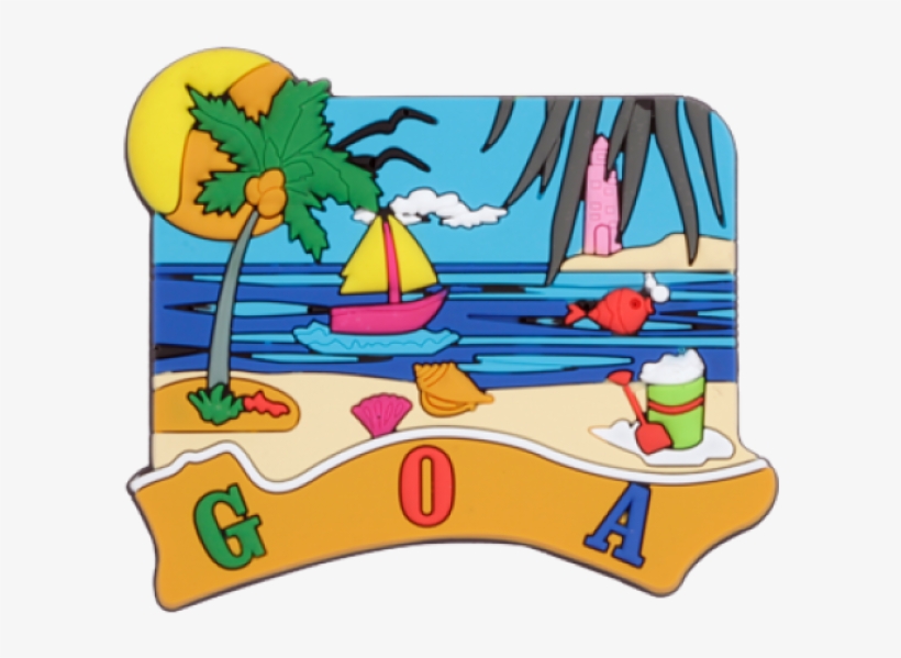 Clip Free Download Goa Beach Rubber - Goa Beach Cartoon, transparent png #9139454
