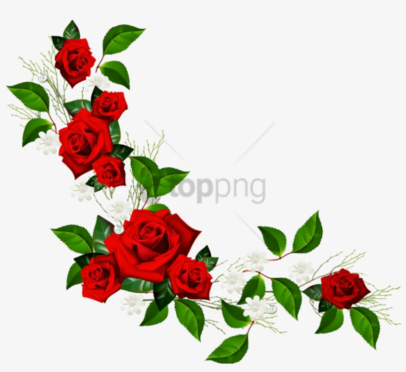 Free Png Rose Border Png Image With Transparent Background - Rose Flower Frame Png, transparent png #9139505