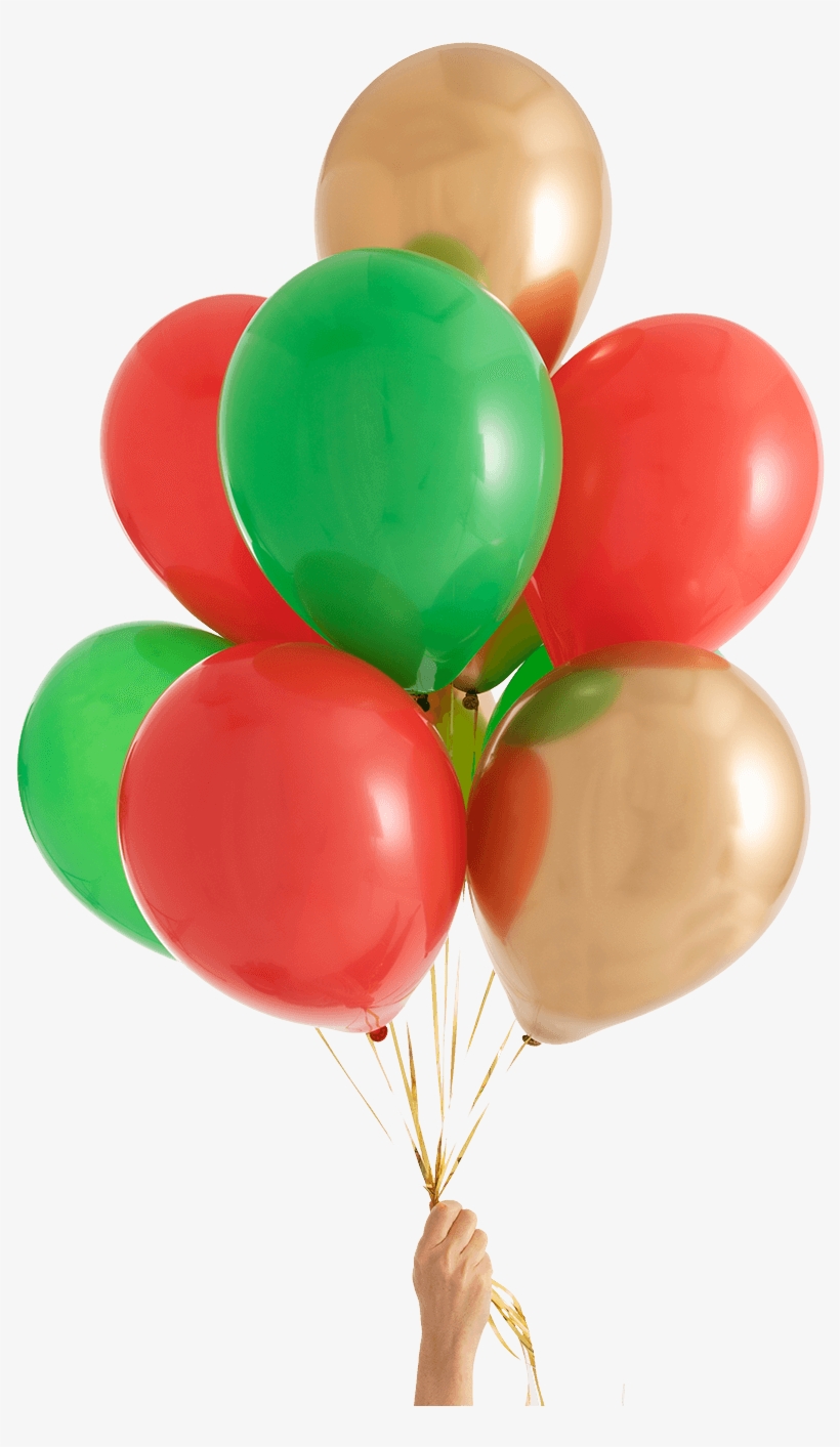 Christmas Party Balloons - Balloon, transparent png #9139681