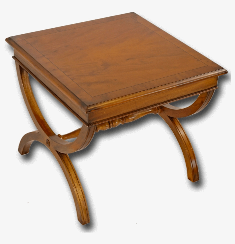 Reproduction Roman Lamp/sidetable In Yew And Mahogany Coffee Table
