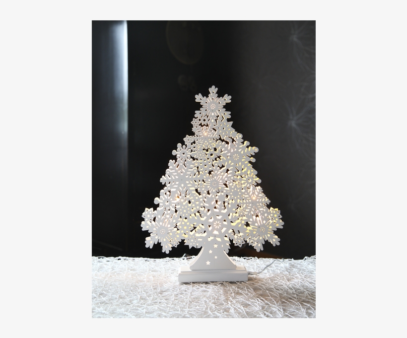 Table Decoration Snow - Елочка Снежинка, transparent png #9139916