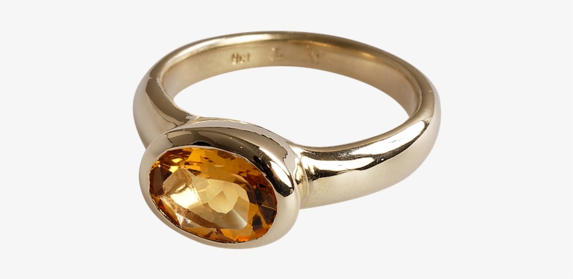 Yellow Gold Citrine Ring - Pre-engagement Ring, transparent png #9140612