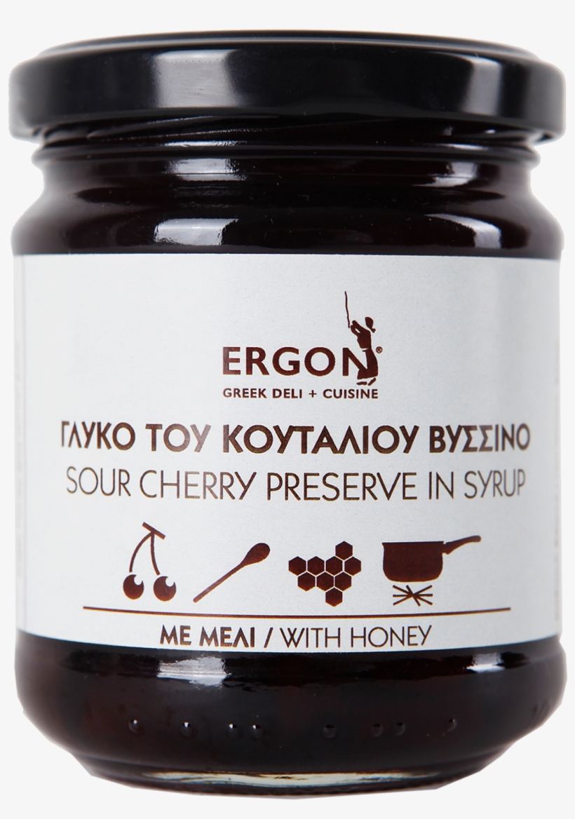 Sour Cherry Preserved In Syrup With Honey 270gr - Chocolate, transparent png #9141994