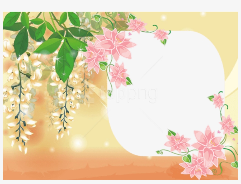 Free Png Best Stock Photos Cute Yellow Transparent - Khung Hinh Transparent W Flowers, transparent png #9142370