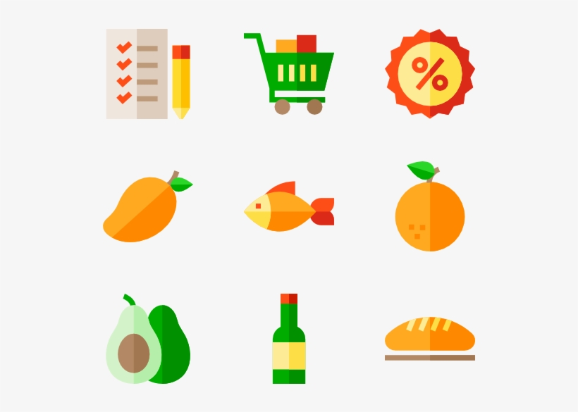 Grocery Store Icon Packs Svg Psd, transparent png #9142800