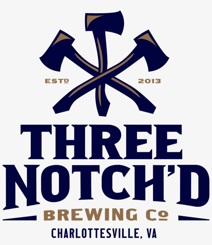Three Notch'd Beer On Twitter - Three Notch D Brewing Logo, transparent png #9143302