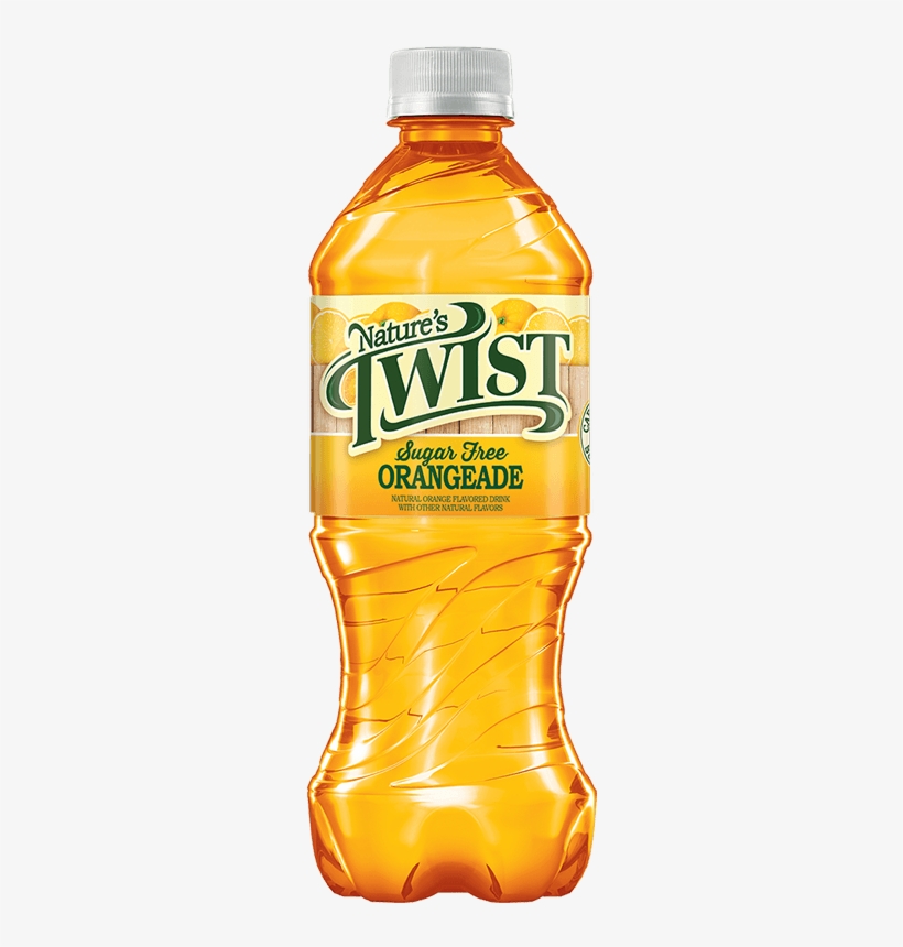 Nature's Twist Orangeade - Plastic Bottle, transparent png #9143406