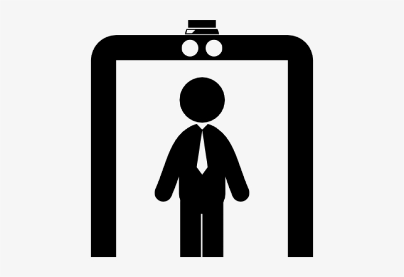 Airport Clipart Silhouette Png - Airport Security Png, transparent png #9143756