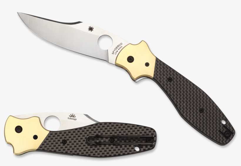 Schempp Bowie™ - Spyderco, Inc - - Spyderco Bowie Folder, transparent png #9144029