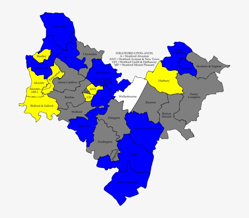Stratford-avon 2006 Election Map - Stratford Upon Avon District, transparent png #9144485