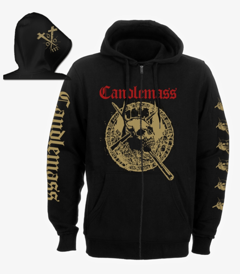 Rock And Metal The Door To Doom Zip Hoodie Candlemass - Candlemass Door To Doom Shirt, transparent png #9144662
