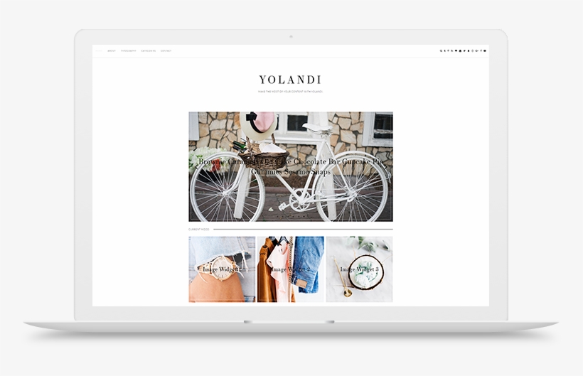 Yolandi Blogger Template - Hybrid Bicycle, transparent png #9144822