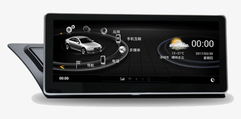 Monitor 10,25 - Navegador Android Audi A4 B8, transparent png #9145152
