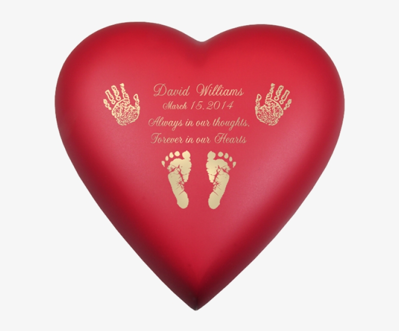 Brass Heart Scarlet Actual Hands Or Feet Prints Option - Hart Valentijn, transparent png #9145816
