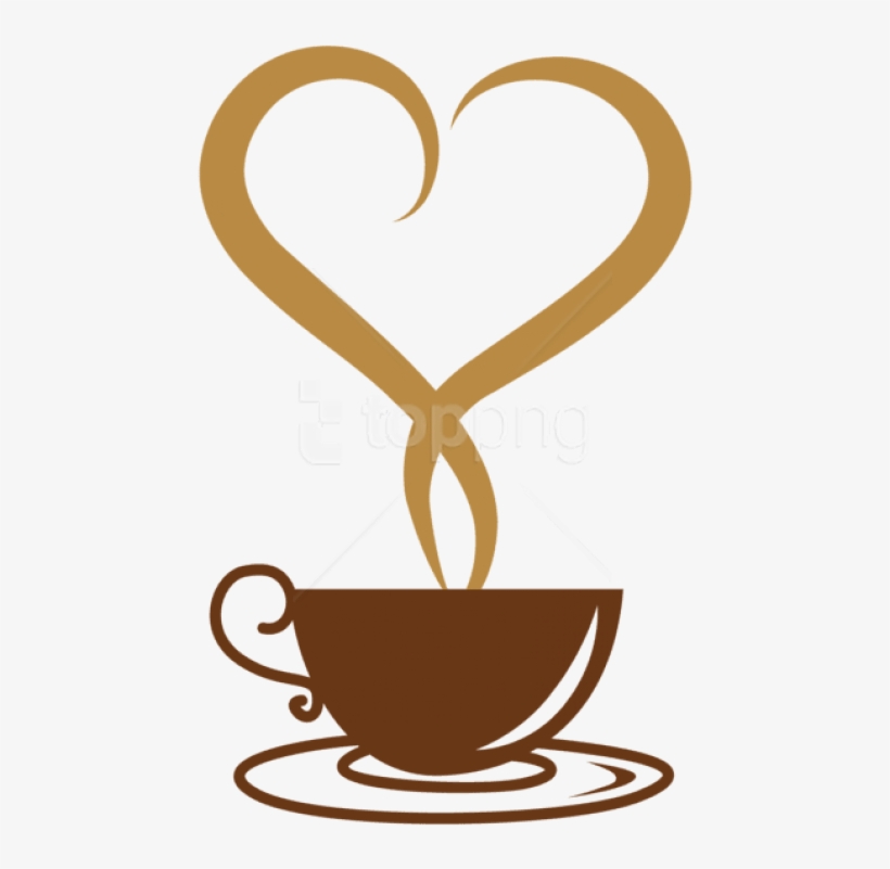 Free Png Download Deco Coffee Cup With Heart Png Vector - Coffee Cup Clip Art Free, transparent png #9146440