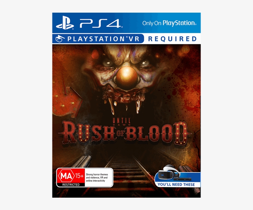 Rush Of Blood - Ps4 Vr Games Box, transparent png #9146477