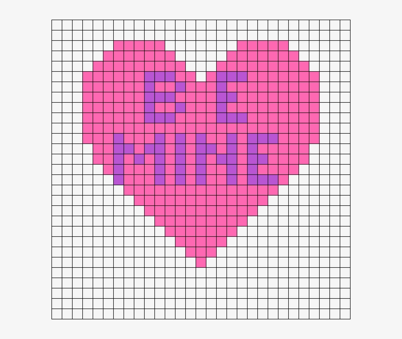 Be Mine Heart Perler Bead Pattern - Mario Mushroom Pixel Art Rainbow, transparent png #9147009