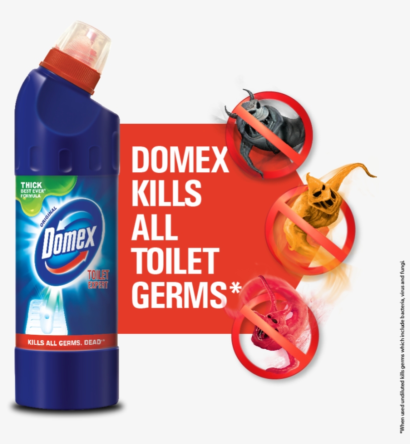Domexusageone - Cleaner For Toilet Germs, transparent png #9147103