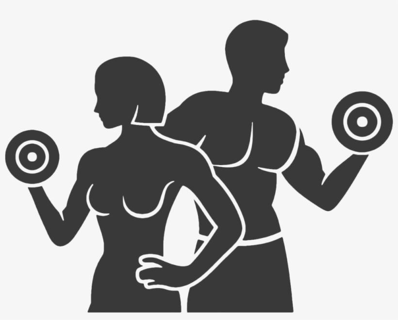 Wellness - Fit Man And Woman Clipart, transparent png #9147110