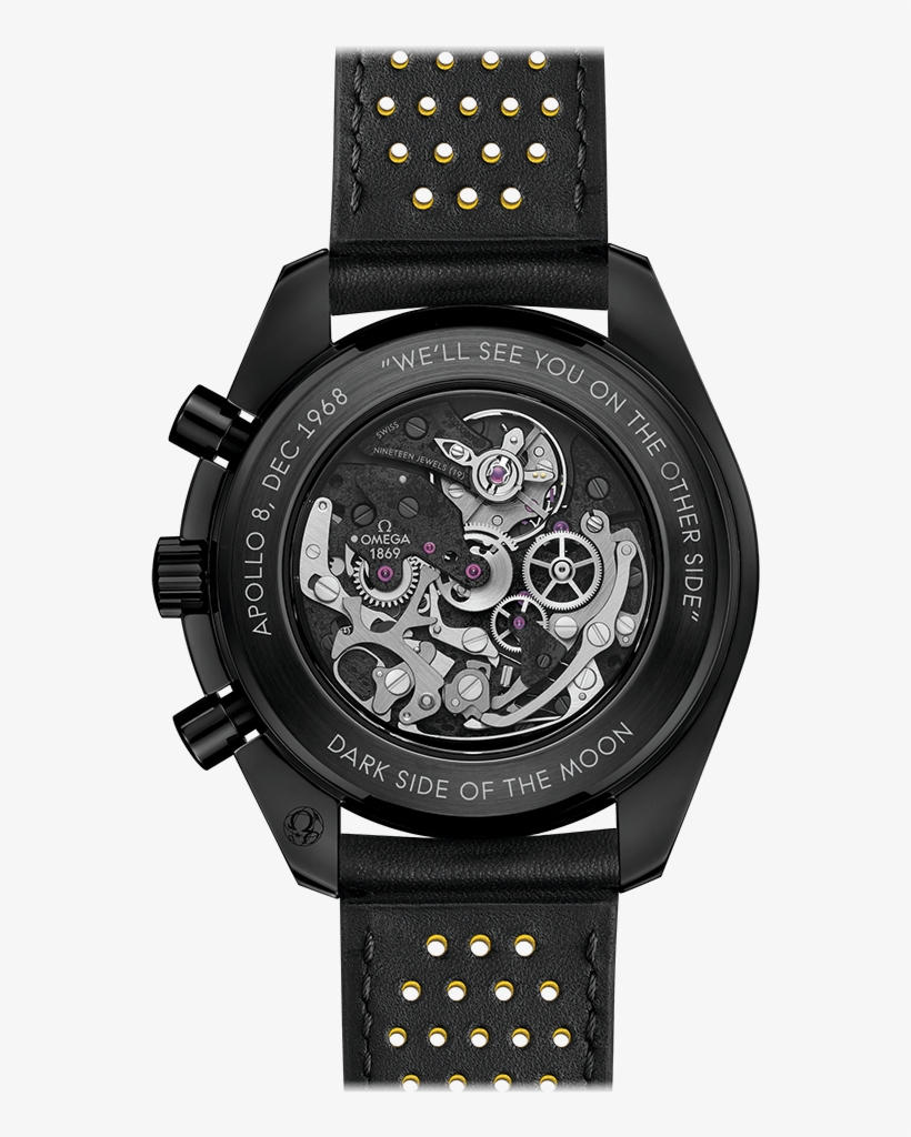 Moonwatch Chronograph - Omega Dark Side Of The Moon Apollo 8, transparent png #9147416