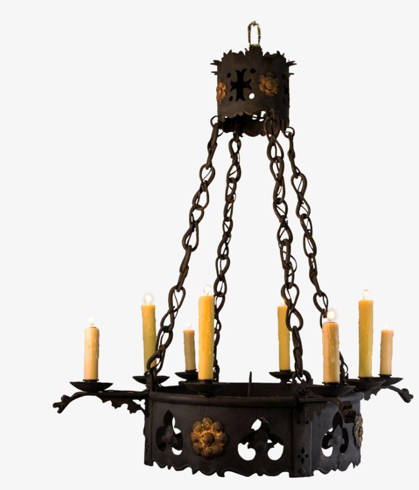Gothic Candles Png Candelabra - Gothic Chandelier Transparent Background, transparent png #9148207