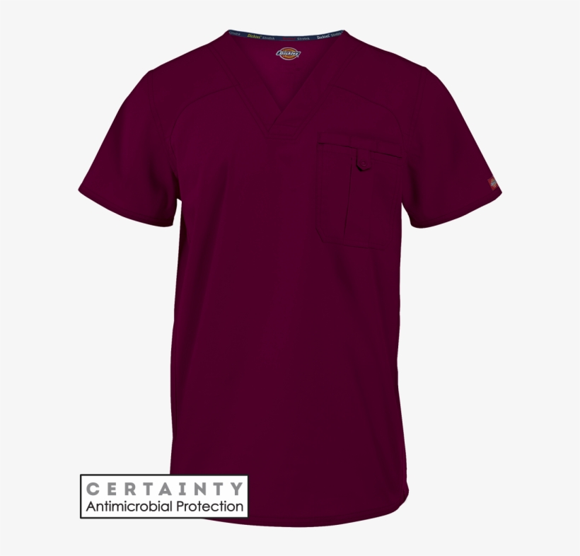 Dickies Eds Signature Stretch Scrubs Men's V-neck Top - Active Shirt, transparent png #9148242