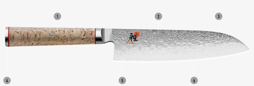 Miyabi Knives 5000mcd Details - Miyabi Santoku Miyabi 5000mcd, transparent png #9148460