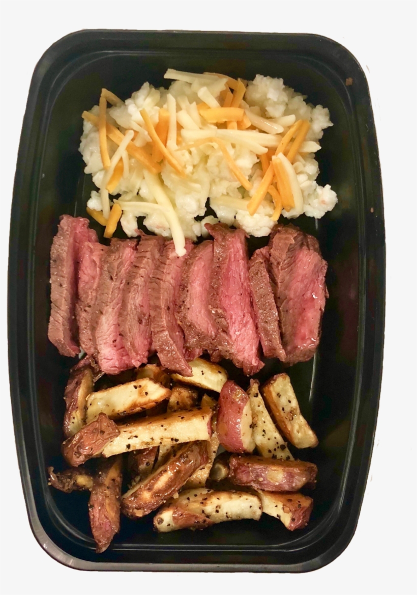 Creamy Scrambled Eggs Mixed With Sautéed Beef Tenderloin - Flat Iron Steak, transparent png #9148581