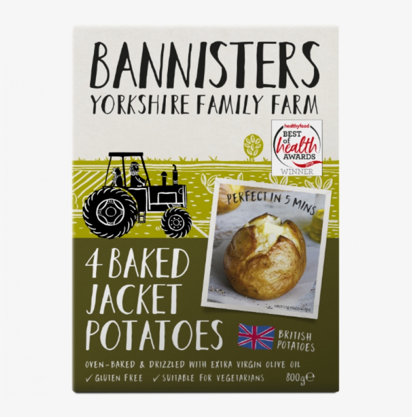 4 Ready Baked Jacket Potatoes - Bánh, transparent png #9149077