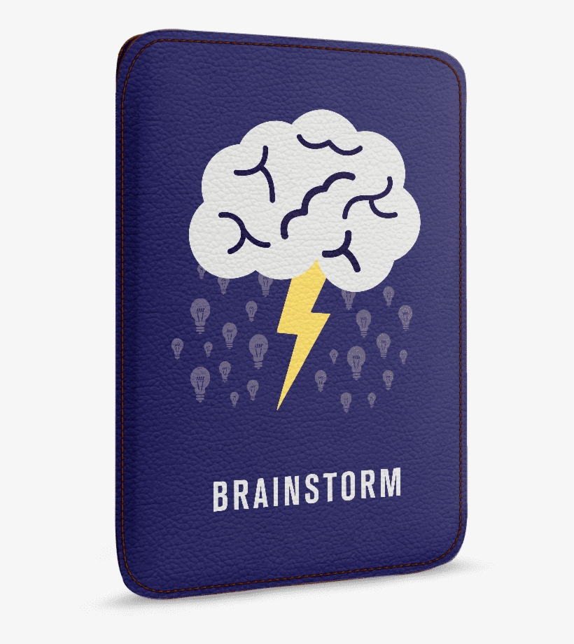 Dailyobjects Brainstorm Real Leather Sleeve Case Cover - Social Puns, transparent png #9149920