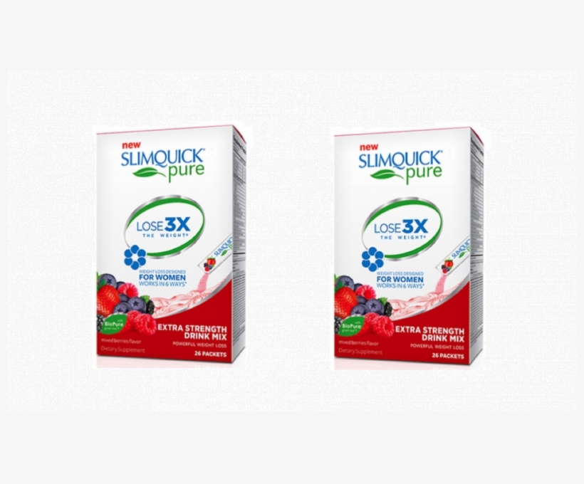 Slimquick Pure Extra Strength Drink Mix Packets Mixed, transparent png #9150121