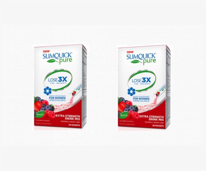 Slimquick Pure Extra Strength Drink Mix Packets Mixed Free Transparent PNG Download PNGkey
