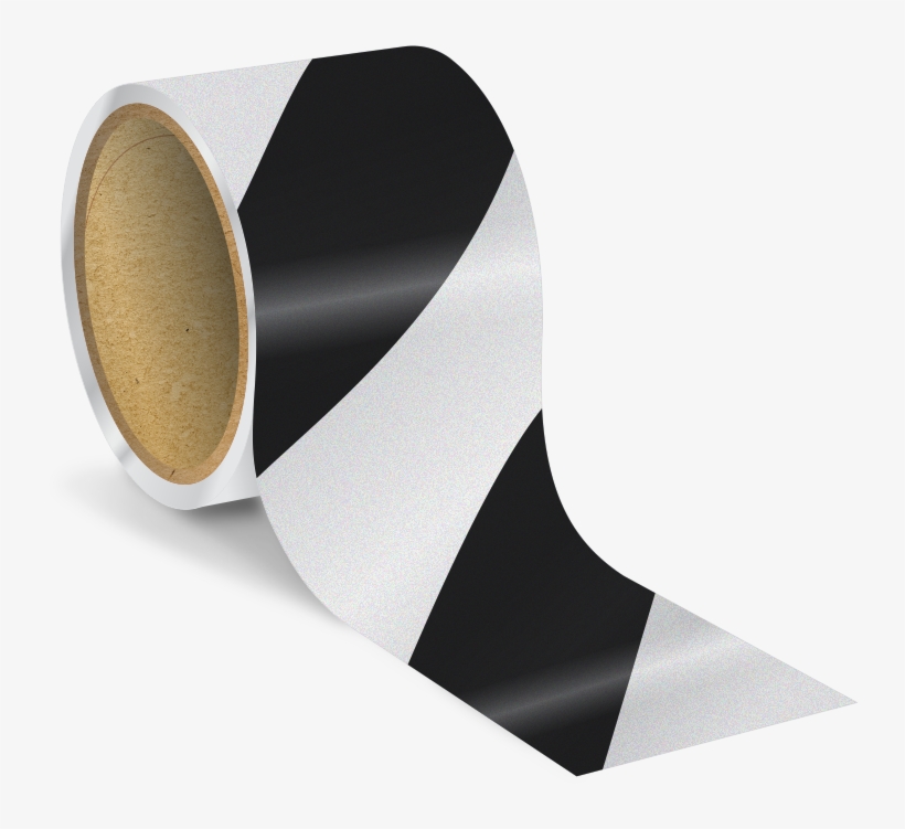 3 Inch Striped Reflective Floor Marking Tape - Paper, transparent png #9150325