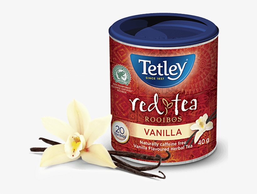 Tetley Red Tea Vanilla - Rooibos Tea Tetley, transparent png #9150599