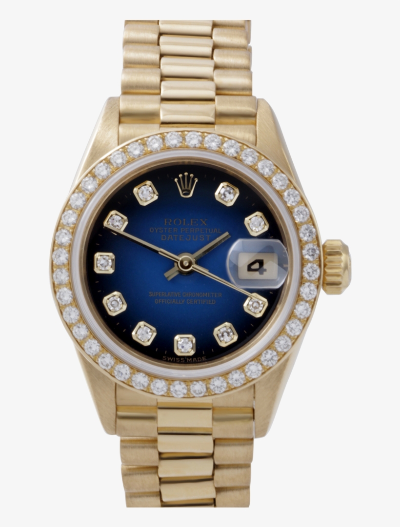 Swiss Rolex Watch - Rolex Watches For Women Blue, transparent png #9151564