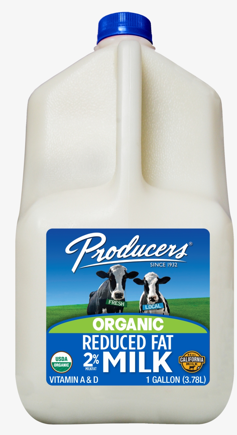 Organic 2% Reduced Fat Milk - Producers 2% Milk, transparent png #9152214