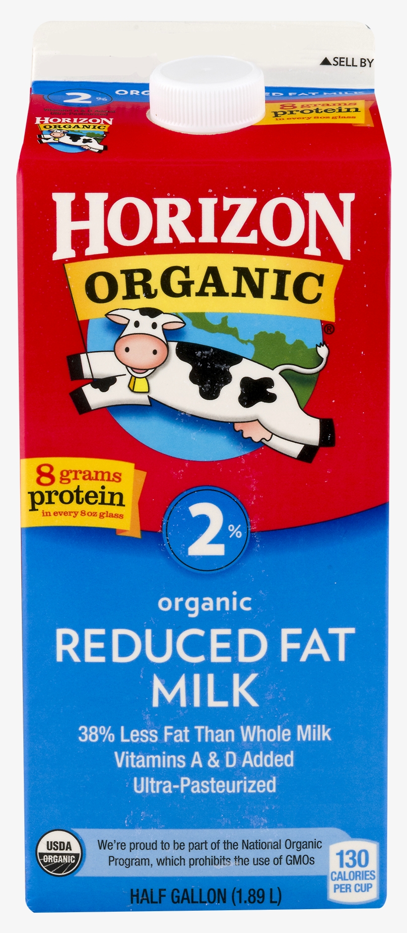 Horizon Organic 2% Reduced Fat Milk,, transparent png #9152530