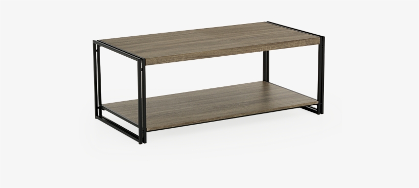Image For Wood And Metal Coffee Table From Economax - Coffee Table, transparent png #9152532
