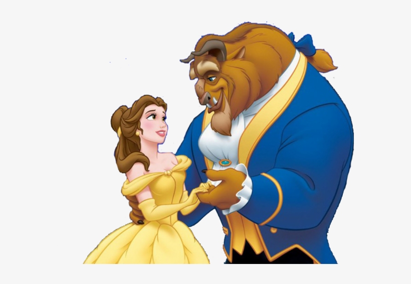 Bela E A Fera Em Png - Beauty And The Beast Dancing Cartoon, transparent png #9152819