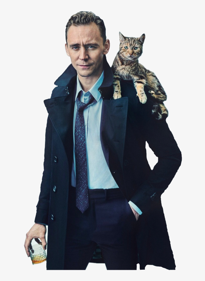 Discover The Coolest - Tom Hiddleston And Cat, transparent png #9154237
