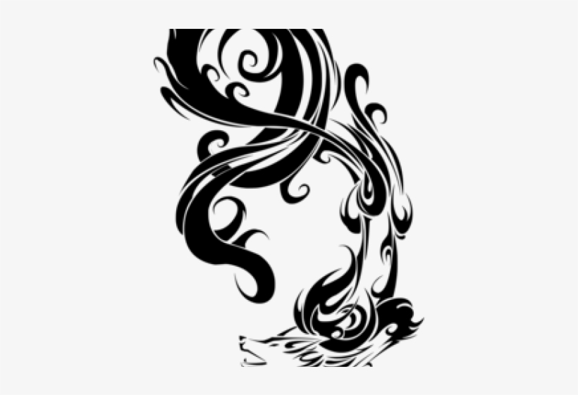 Wolf Tattoos Clipart Artistic - Illustration, transparent png #9154504